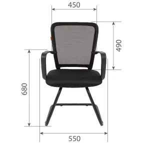 кресло для посетителя chairman 698 v