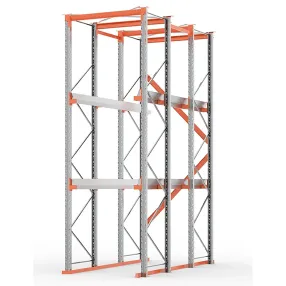 стеллаж набивной паллетный 4500х3300х1100 мм (85.1.5), 2 яруса