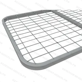 кровать по типу «армейская» к670с ложе 1900х700, закруглённое, сетка 100х60, 2 перемычки