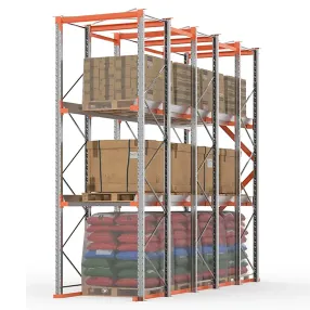 стеллаж набивной паллетный 4500х5000х1000 мм (85.1.5), 2 яруса