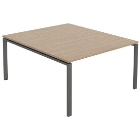 стол для переговоров nt 140х144 вяз натуральный/антрацит