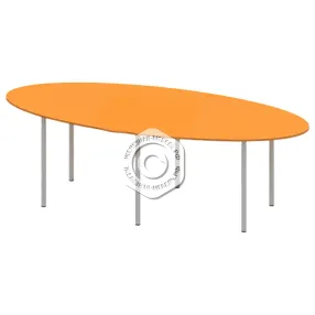 стол для переговоров овальный мдф оф-ст-143-1