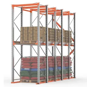 стеллаж набивной паллетный 4000х5000х1000 мм (85.1.5), 1 ярус