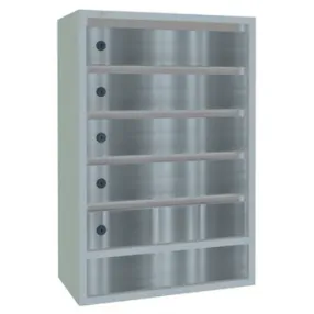 почтовый ящик «орион м» с дверцами из нержавеющей стали 5 секций