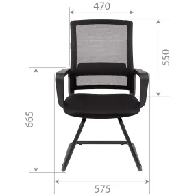 кресло для посетителя chairman 606 v