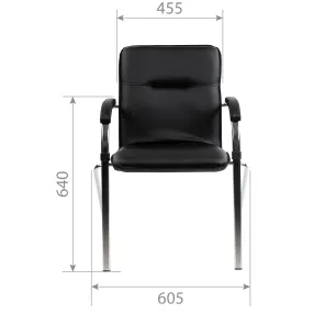 кресло для посетителя chairman 850 n (комплект из 6 шт)