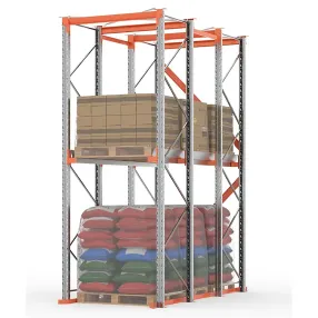 стеллаж набивной паллетный 4000х3300х1100 мм (85.1.5), 1 ярус