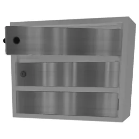 почтовый ящик «орион м» с дверцами из нержавеющей стали 2 секции