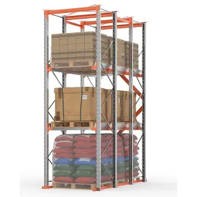 стеллаж набивной паллетный 4500х3300х1100 мм (85.1.5), 2 яруса