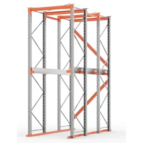 стеллаж набивной паллетный 4000х3300х1100 мм (85.1.5), 1 ярус
