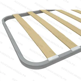 кровать по типу «армейская» к670о ложе 1900х700, закруглённое, ламели 12 шт.