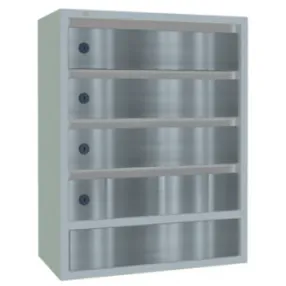 почтовый ящик «орион м» с дверцами из нержавеющей стали 4 секции