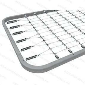 кровать по типу «армейская» к670к ложе 1900х700, закруглённое, сетка квадратное звено