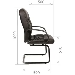 кресло для посетителя chairman 416 эко v